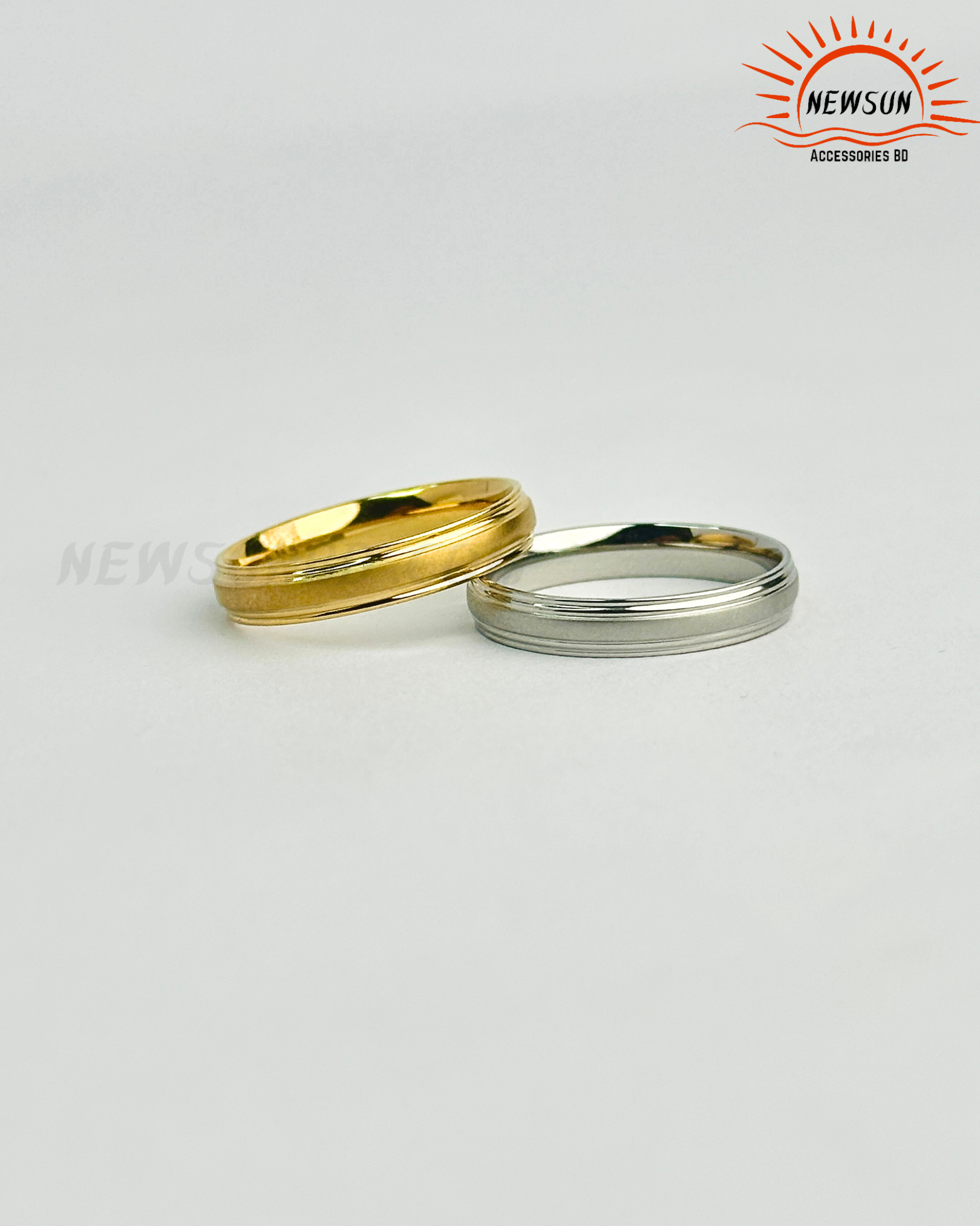 Code - B 520.png-176 Frosted Small Plain Circle Ring - Image 1