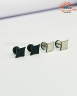 Sarah Diamond Shape Black Color Stainless Steel Stud Earrings – 2 pcs