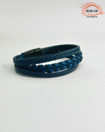 MultiLayer Braided Leather Mens Bangle Jewelry - Image 5