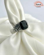 Men Black Onyx Ring - Image 3