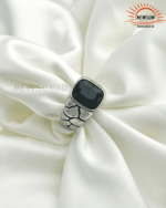 Men Black Onyx Ring - Image 4
