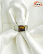 Classic Tiger Eye Stone Men's Ring - Image 4