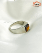 Classic Tiger Eye Stone Men's Ring - Image 3