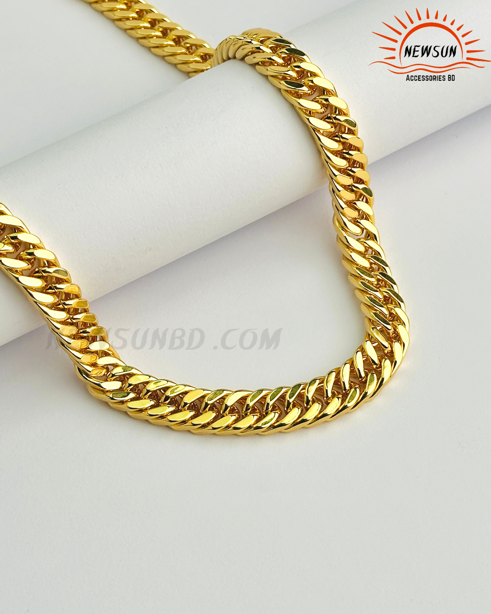 Code - B 520.png_43 100% SS Xuping 24k Gold Color Design Jewellery Chain Necklace - Image 1