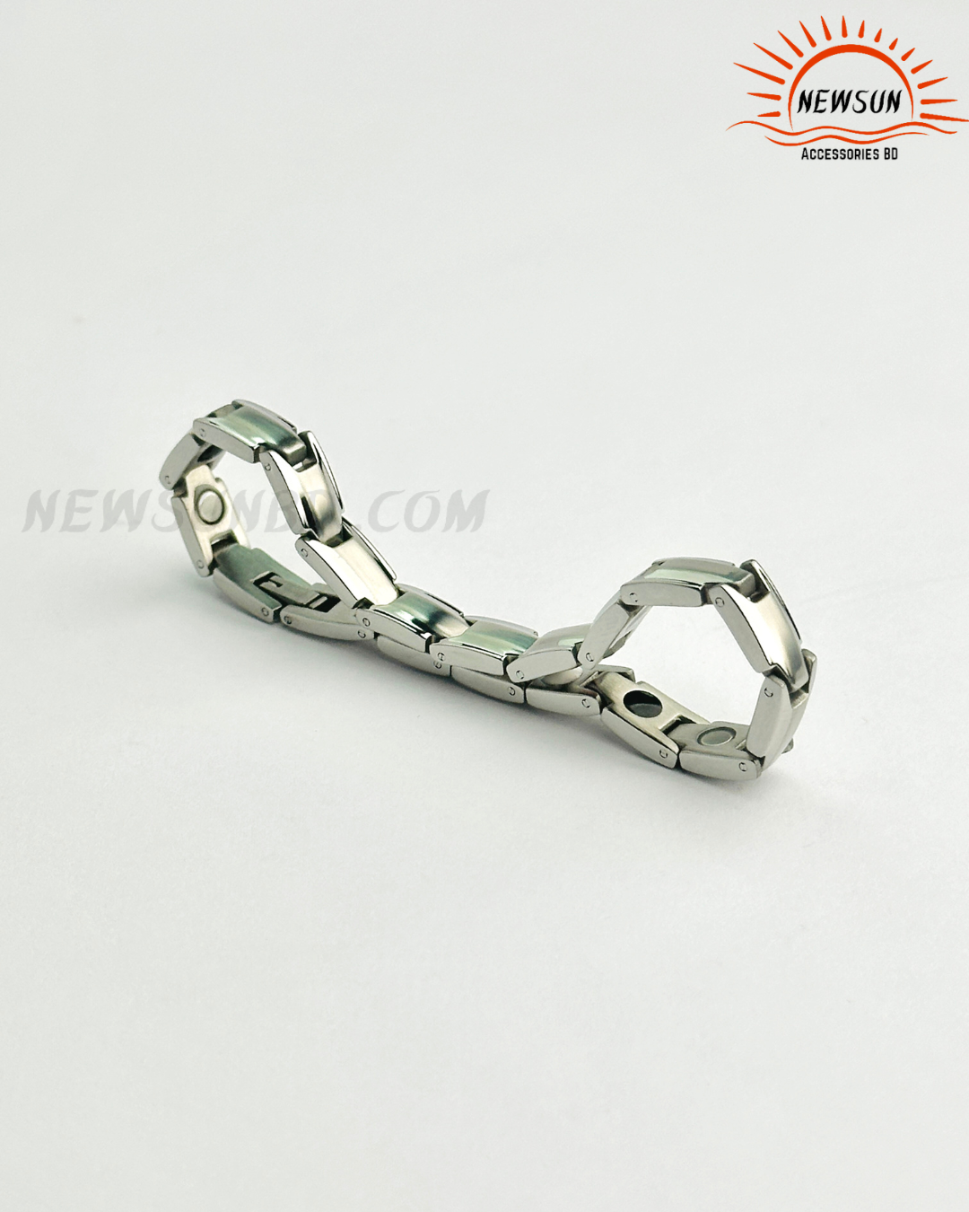 Code - B 520.png_87 8mm l Magnetic Bracelet Stainless Steel - Image 1