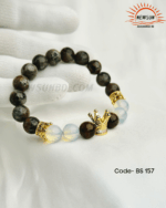 Citrine & Tiger Eye 10mm Crown Bracelet - Image 2