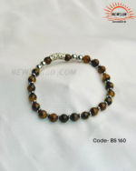 4mm Small AA Natural Stone Tiger Eye Bracelet - Image 4