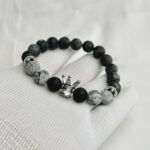 Crown 10mm Charm Bracelet Women Men