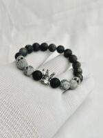 Crown 10mm Charm Bracelet Women Men