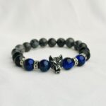 Wolf Head Natural Stone 10mm Beads