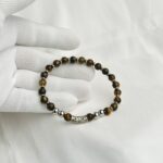 4mm Small AA Natural Stone Tiger Eye Bracelet