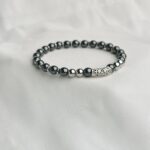 Simple 4mm Small Hematite Bracelet