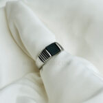 Black Onyx Gemstone Men’s Fine Ring