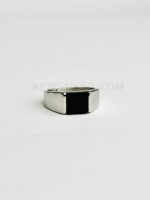 Black Onyx Gemstone Men’s Fine Ring - Image 2