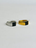 Black Onyx Gemstone Men’s Fine Ring