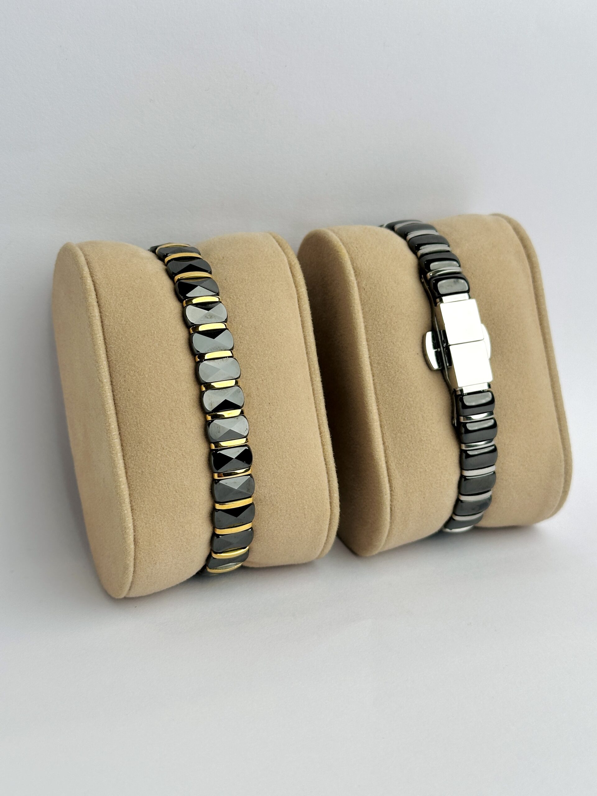 IMG_3546 Ceramic And SS Made 10 mm Wide Men’s Bracelet - Image 1