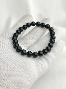 Black Onyx Agate AA 8mm  Stones Bracelet