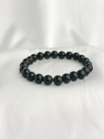 Black Onyx Agate AA 8mm  Stones Bracelet - Image 3