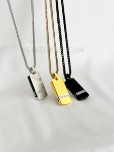 100% Stainless Steel Matte Finish Pendant