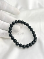 Black Onyx Agate AA 8mm  Stones Bracelet - Image 2