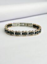 Ceramic Rose Gold And Black Unique Tennis Bracelet - Image 4