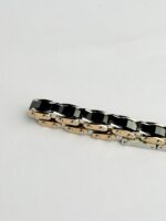 Ceramic Rose Gold And Black Unique Tennis Bracelet - Image 6