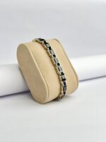 Ceramic Rose Gold And Black Unique Tennis Bracelet - Image 2