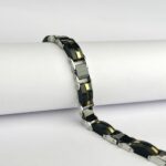 Tungsten Golden Tri-Tone Bracelet