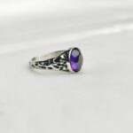 Amethyst Solitaire Ring