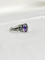 Amethyst Solitaire Ring