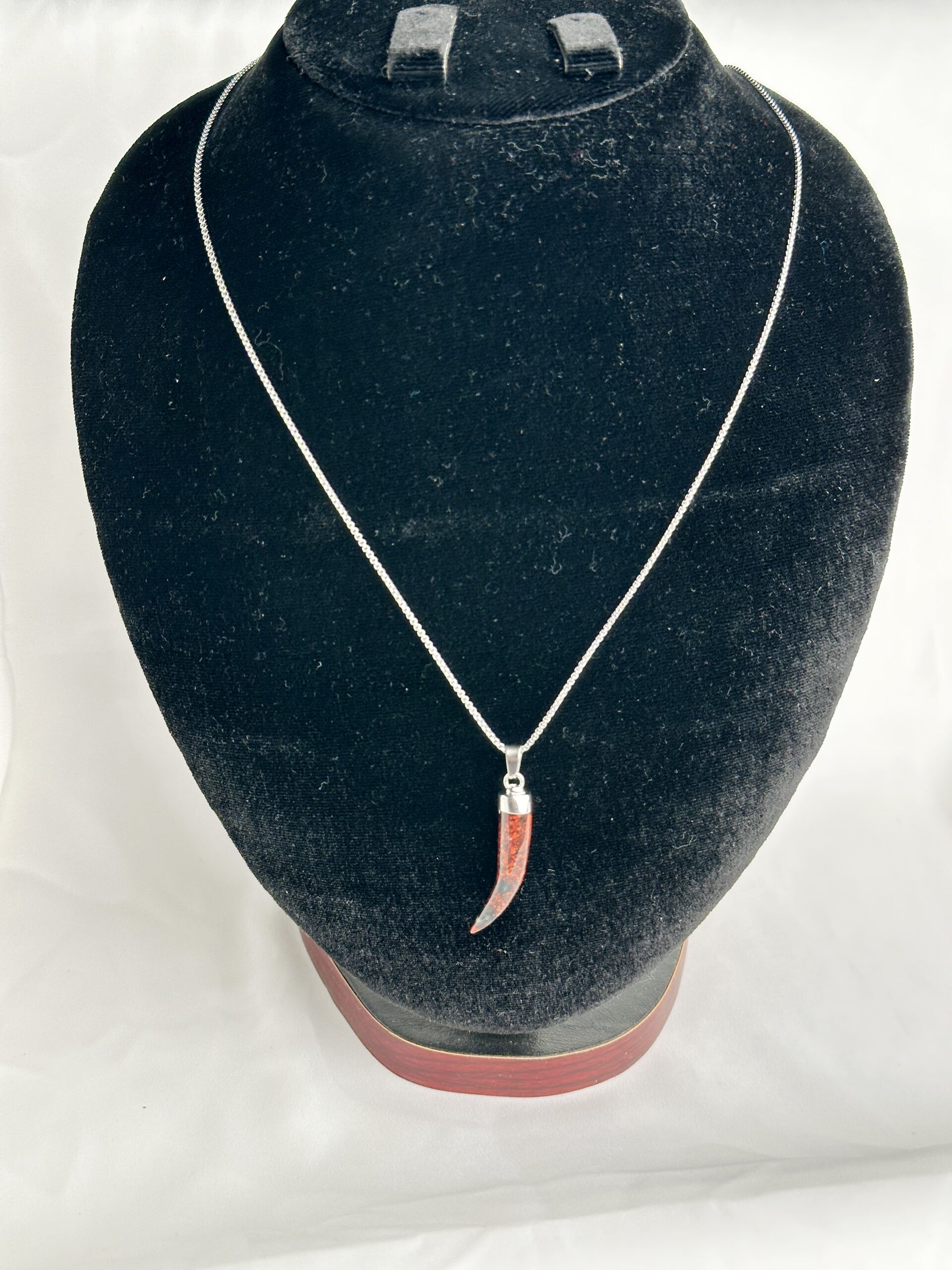 IMG_4914 Natural Red Coral Stone Pendant - Image 1