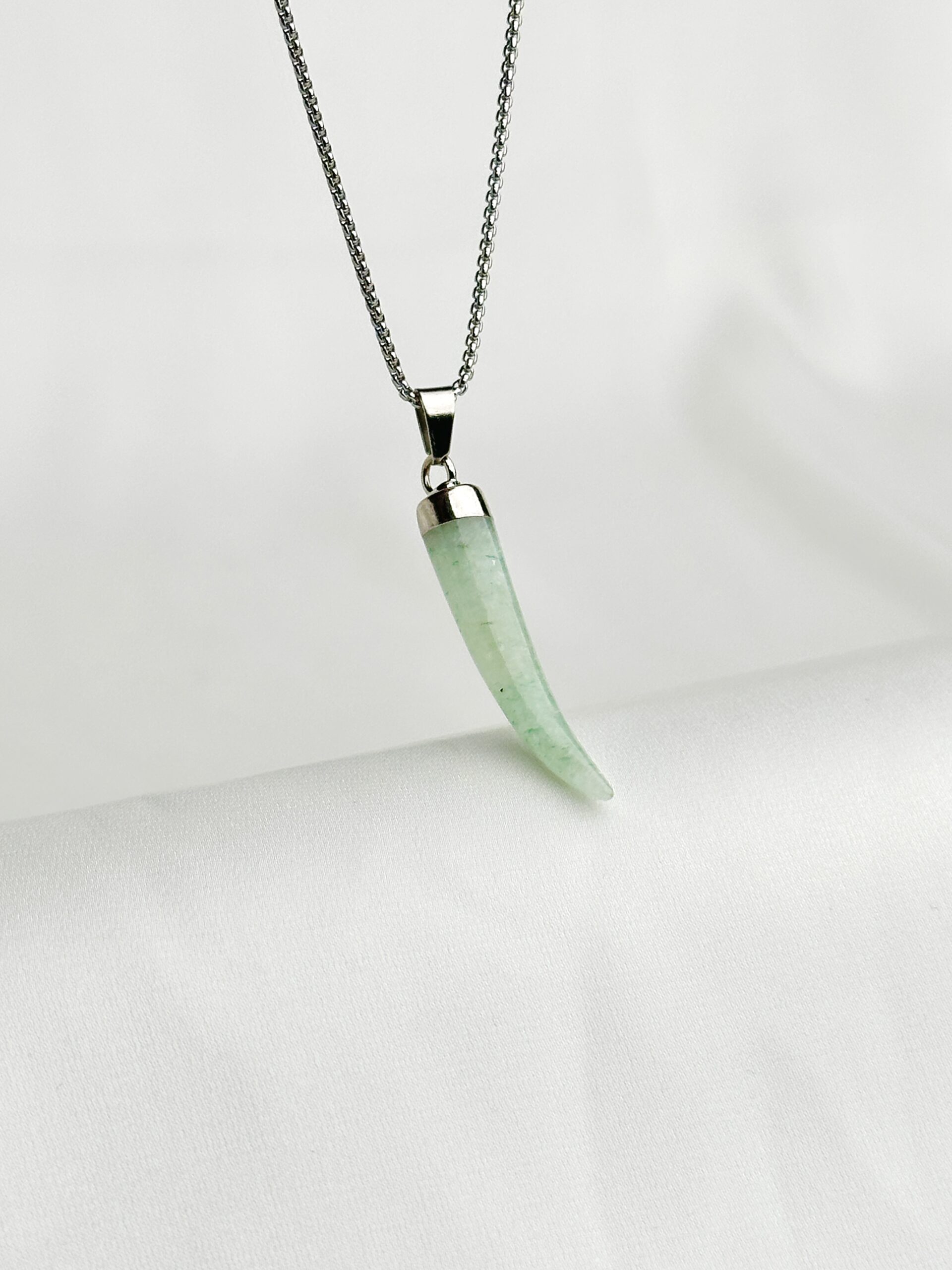IMG_4938 Jade Horn Pendant Necklace - Image 1