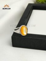 Fee Size Zard Aqeeq Ring  stone - Image 3