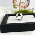 Titanium Satin Finish Beaten Wedding Ring
