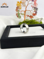 Titanium Satin Finish Beaten Wedding Ring