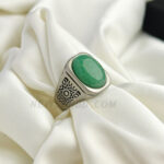 Green Jade Stone Ring For Men