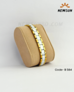 Ceramic & 316L Stainless Steel Magnetic Bracelet For Men