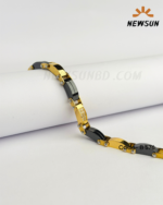 Ceramic Black Yellow Gold Tow -Tone  Bracelet - Image 4