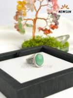 Green Jade Stone Ring For Men - Image 3