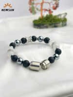 10MM AAA Grade Clear Quartz Stainless Steel ,Bracelet - Image 4