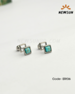 Turquoise Marquise Sunflower Ear Tragus Stud - Image 2