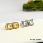 10mm Square Shaped Earring