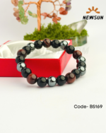 Triple Protection 10MM Bracelets Natural Stone Hematite Tiger Eye Obsidian