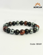 Triple Protection 10MM Bracelets Natural Stone Hematite Tiger Eye Obsidian - Image 3