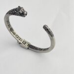 100% SS Tiger Head Cuff Bracelet