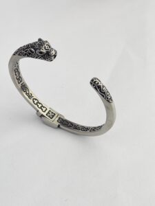 100% SS Tiger Head Cuff Bracelet
