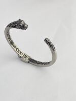 100% SS Tiger Head Cuff Bracelet