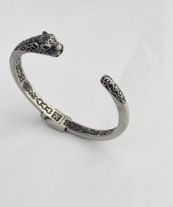 100% SS Tiger Head Cuff Bracelet