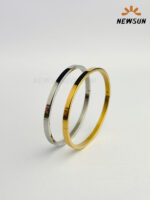 4mm Plan Bangle With Clasp - Image 2