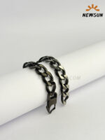 Salty Alpha Hades Classic Black Thick Bracelet for Men - Image 2